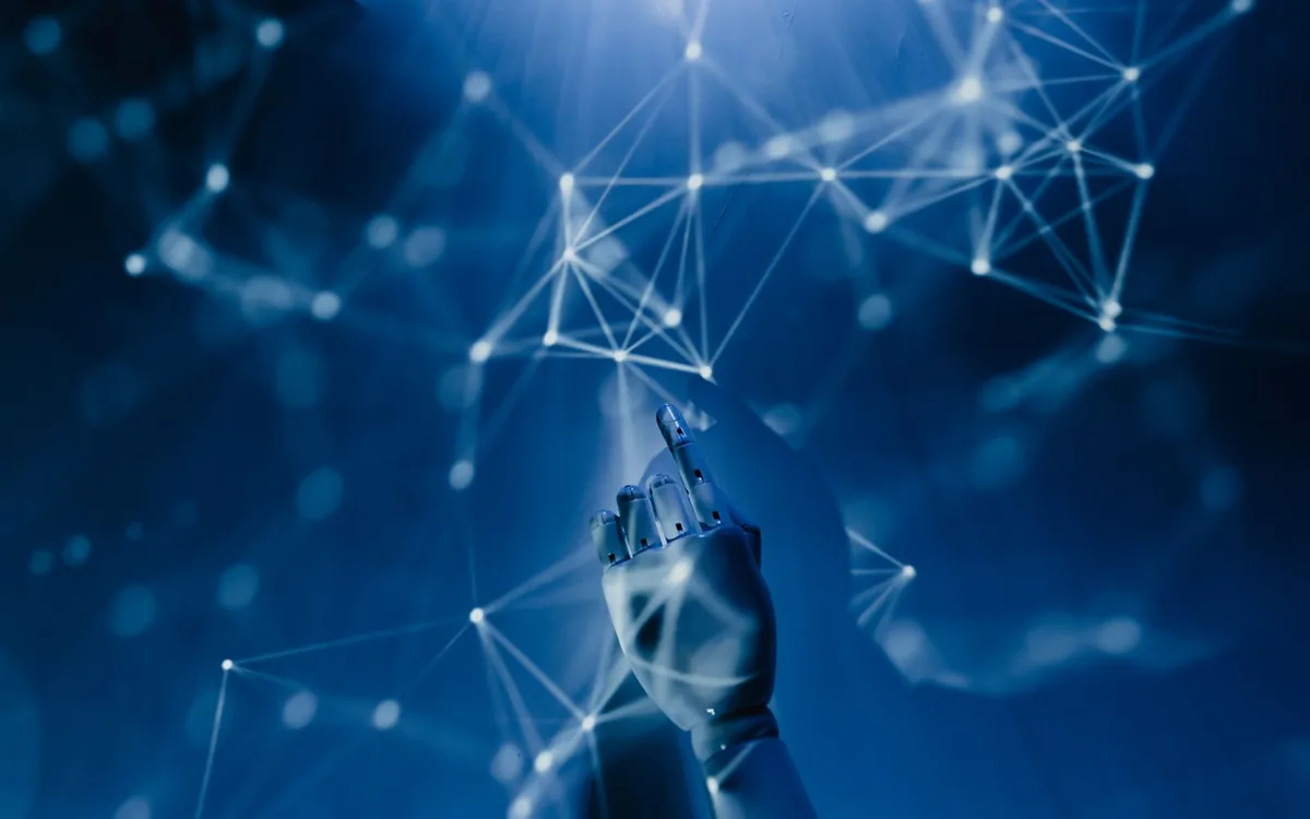 Robotic technology illustrating intelligent automation